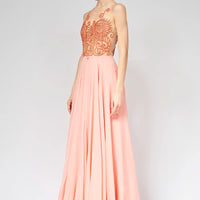 Abito in chiffon di seta